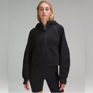 Lululemon Scuba Oversized Half Zip Hoodie - Black M/L